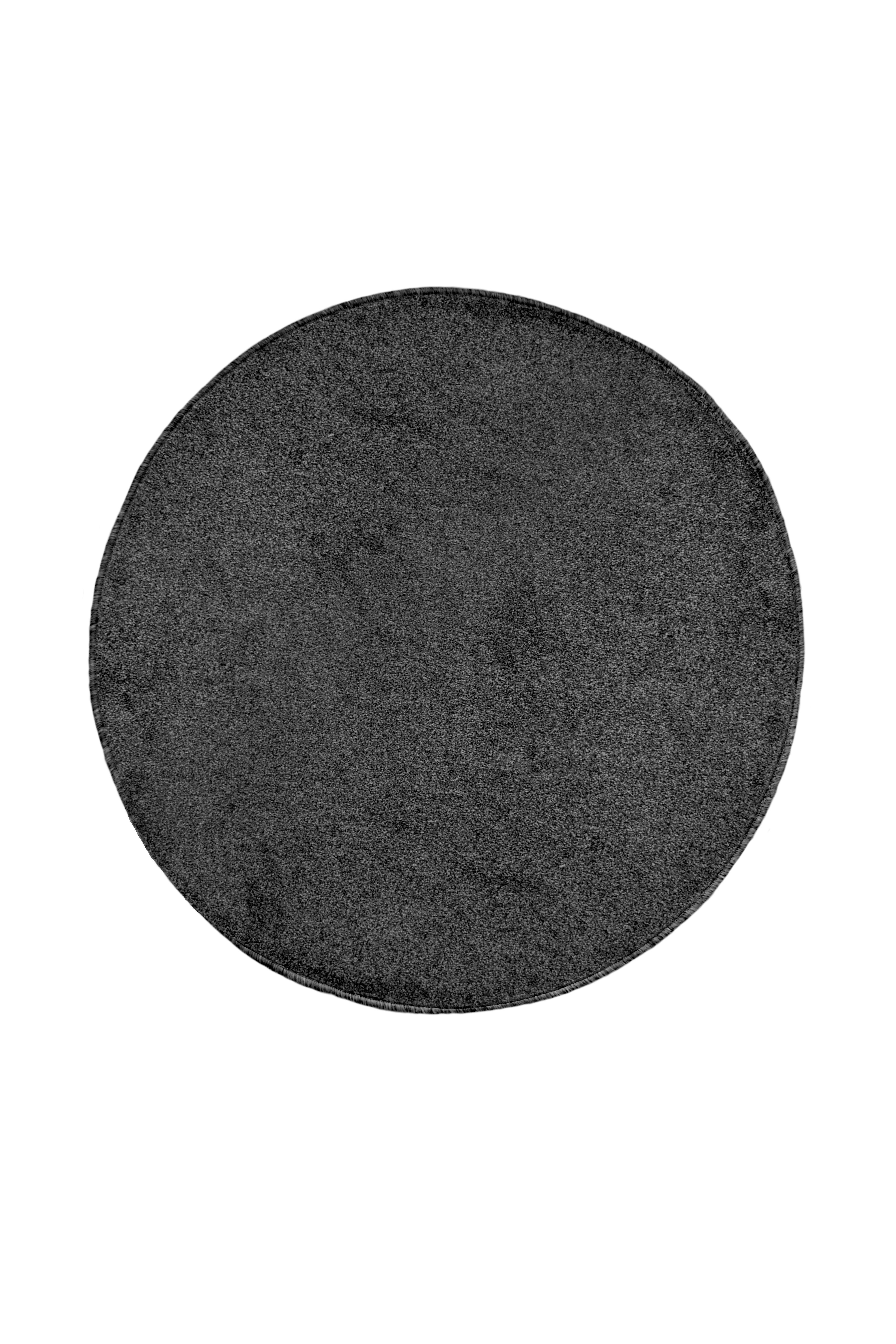 Classic Circular Rug - Charcoal